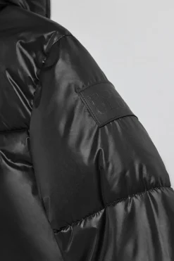 Chaqueta negra corta acolchada Sidney con detalles Polo Club