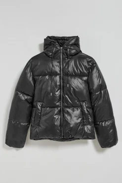 Chaqueta negra corta acolchada Sidney con detalles Polo Club