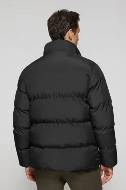 Chaqueta negra Slope acolchada con detalles Polo Club