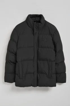 Chaqueta negra Slope acolchada con detalles Polo Club