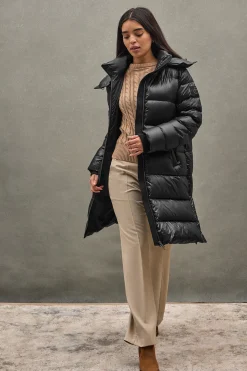 Chaqueta Olena negra con logo Polo Club