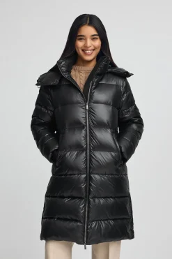 Chaqueta Olena negra con logo Polo Club