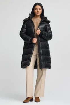 Chaqueta Olena negra con logo Polo Club