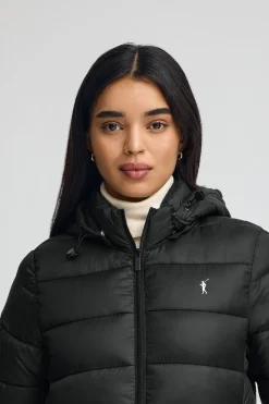 Chaqueta Salima Embroidery negra con logo Rigby Go