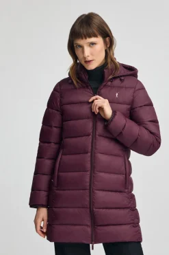 Chaqueta Salima Embroidery color borgoña con logo Rigby Go