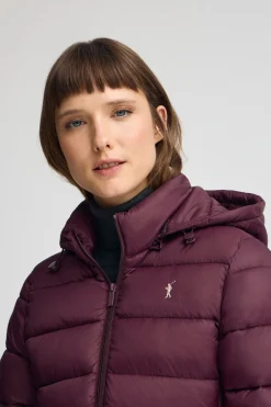 Chaqueta Salima Embroidery color borgoña con logo Rigby Go