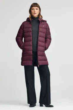 Chaqueta Salima Embroidery color borgoña con logo Rigby Go