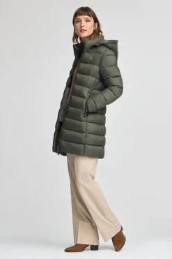 Chaqueta Salima Embroidery verde bosque con logo Rigby Go