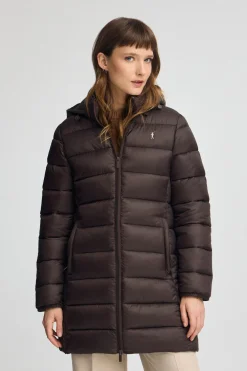 Chaqueta Salima Embroidery color chocolate con logo Rigby Go