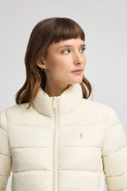 Chaqueta Salma Embroidery color crudo con logo Rigby Go