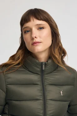 Chaqueta Salma Embroidery verde bosque con logo Rigby Go