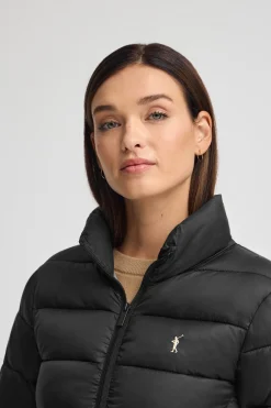 Chaqueta Salma Embroidery negro con logo Rigby Go