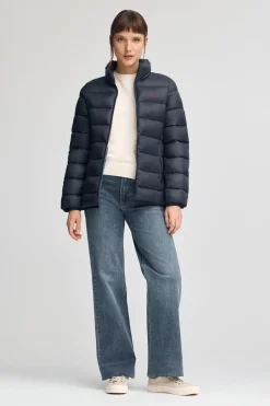 Chaqueta Salma Embroidery azul marino con logo Rigby Go