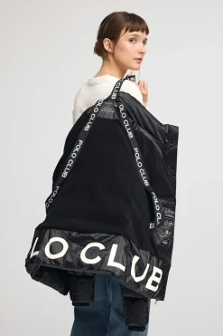 Chaqueta Silvon negra con logo Polo Club