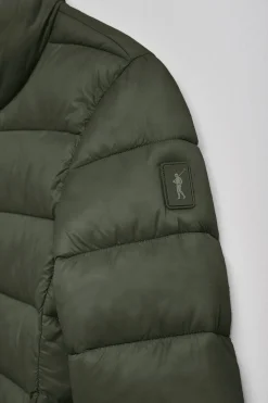Chaqueta ultralight Susanne color verde con parche Rigby Go