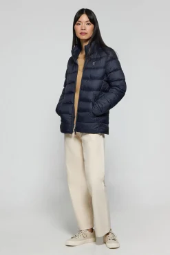 Chaqueta ultralight Susanne azul marino con bordado Rigby Go