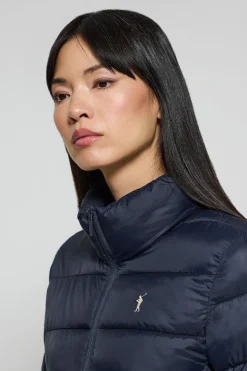 Chaqueta ultralight Susanne azul marino con bordado Rigby Go