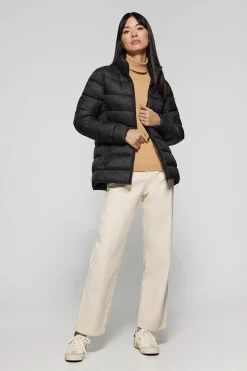 Chaqueta ultralight Susanne negra con parche Rigby Go