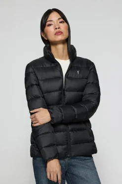 Chaqueta ultralight Susanne negra con bordado Rigby Go