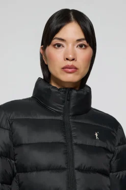 Chaqueta ultralight Susanne negra con bordado Rigby Go