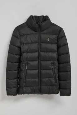 Chaqueta ultralight Susanne negra con bordado Rigby Go