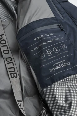 Chaqueta Val Thorens azul marino con logo Polo Club