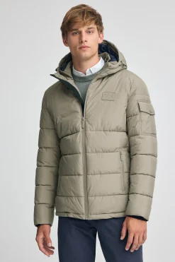 Chaqueta Val Thorens color piedra con logo Polo Club