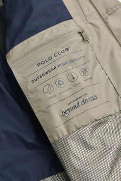 Chaqueta Val Thorens color piedra con logo Polo Club
