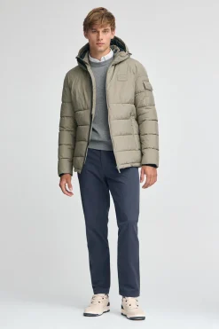 Chaqueta Val Thorens color piedra con logo Polo Club