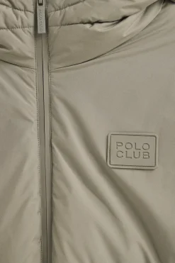 Chaqueta Val Thorens color piedra con logo Polo Club