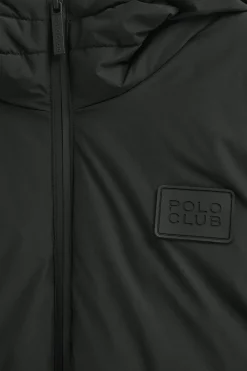 Chaqueta Val Thorens negro con logo Polo Club