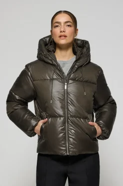 Chaqueta verde corta acolchada Sidney con detalles Polo Club