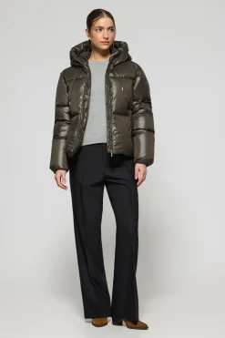 Chaqueta verde corta acolchada Sidney con detalles Polo Club