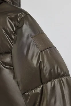 Chaqueta verde corta acolchada Sidney con detalles Polo Club