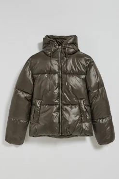 Chaqueta verde corta acolchada Sidney con detalles Polo Club