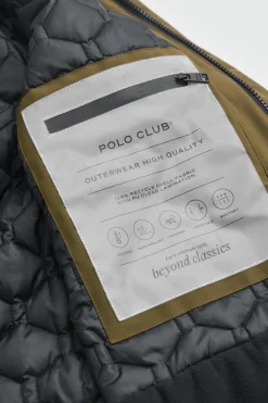 Chaqueta Voguel caqui oscuro con logo Polo Club