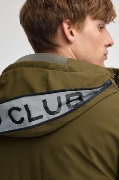 Chaqueta Voguel caqui oscuro con logo Polo Club