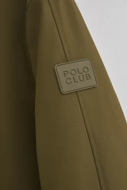 Chaqueta Voguel caqui oscuro con logo Polo Club