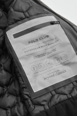 Chaqueta Voguel negra con logo Polo Club