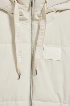 Chaquetón beige Buenos aires de capucha fija y detalles Polo Club