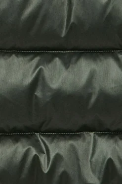Chaquetón verde efecto brillo Snow de capucha fija y detalles Polo Club