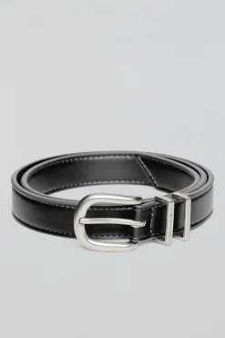 Cinturón Blossom negro con grabado Polo Club