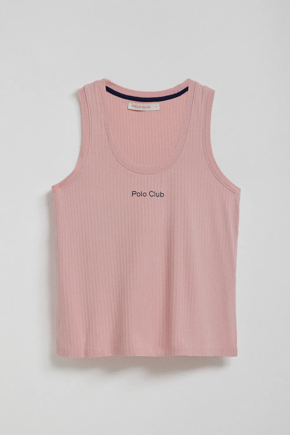 Conjunto de shorts y camiseta de pijama rosa con detalles Polo Club