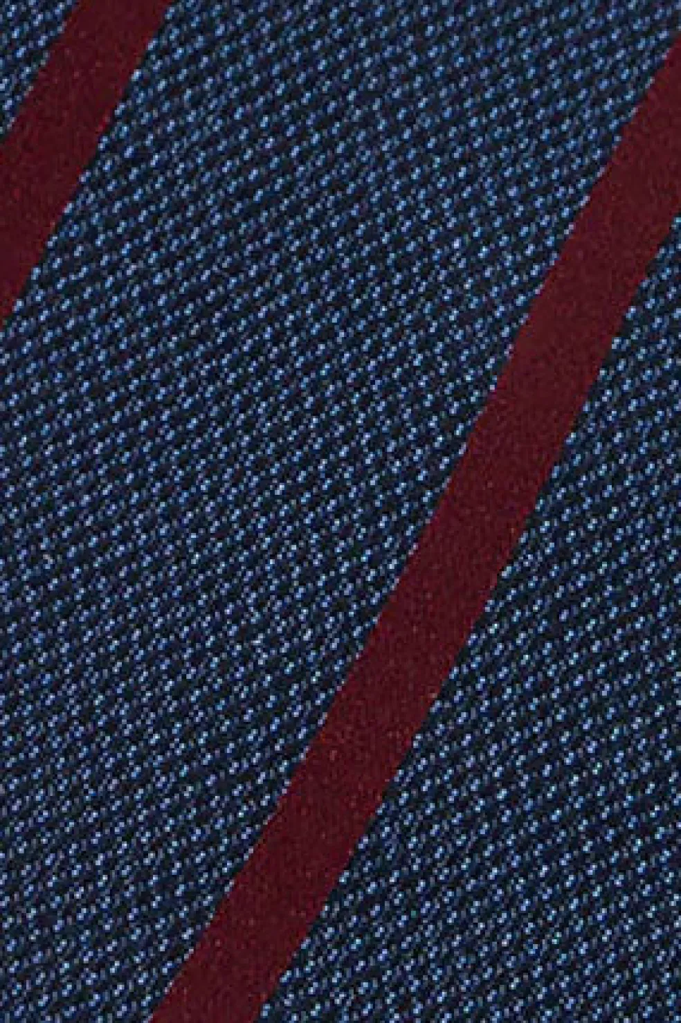 Corbata de seda diseño a rayas con logotipo Polo Club