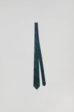 Corbata de seda diseño en rombo con logotipo Polo Club