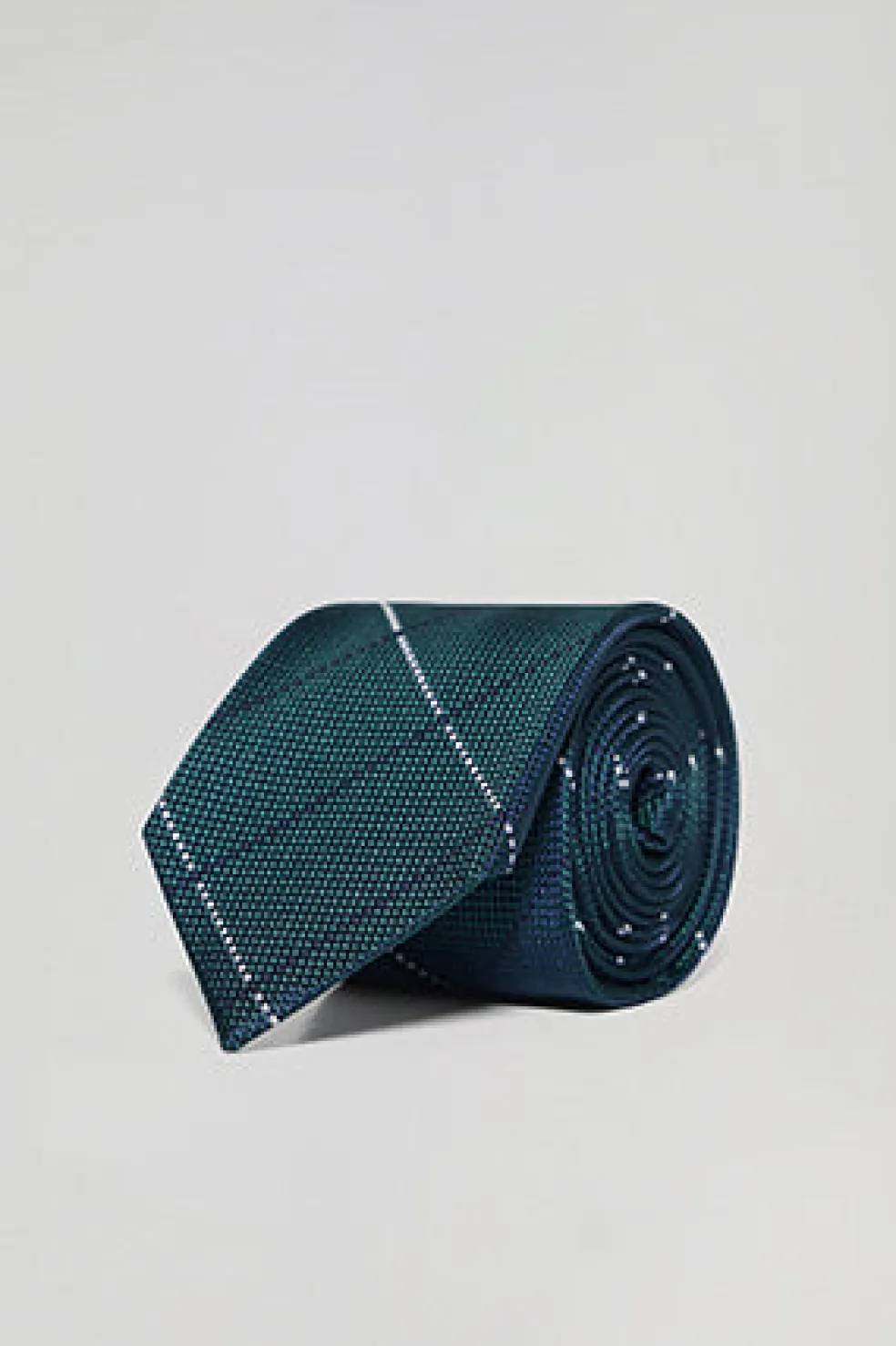 Corbata de seda diseño en rombo con logotipo Polo Club