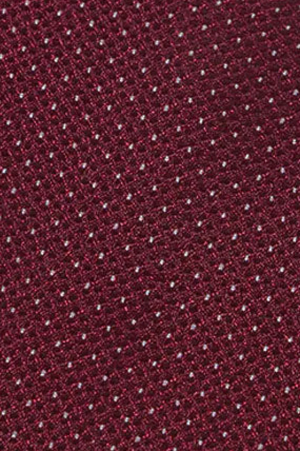 Corbata de seda granate con logotipo Polo Club