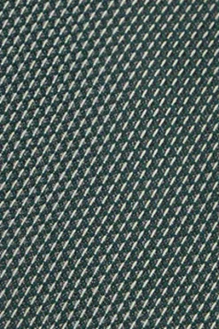Corbata de seda verde con logotipo Polo Club
