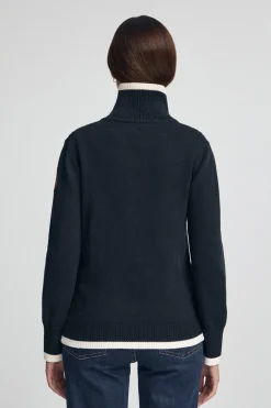 Cárdigan azul marino con parche naútico Polo Club