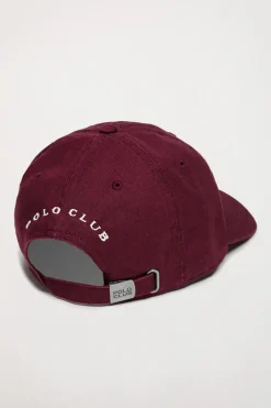 Gorra burdeos con logo bordado Rigby Go